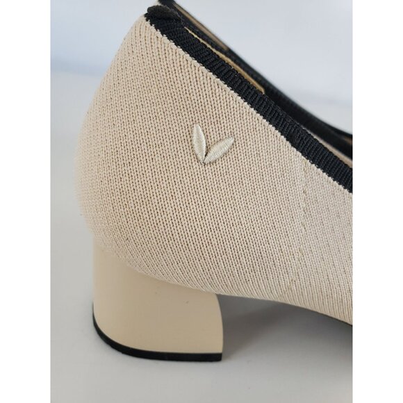 Vivaia Julie Pro Womens Chic Retro Round Toe Beige & Black Heels Size 40 US 9 - Picture 12 of 15